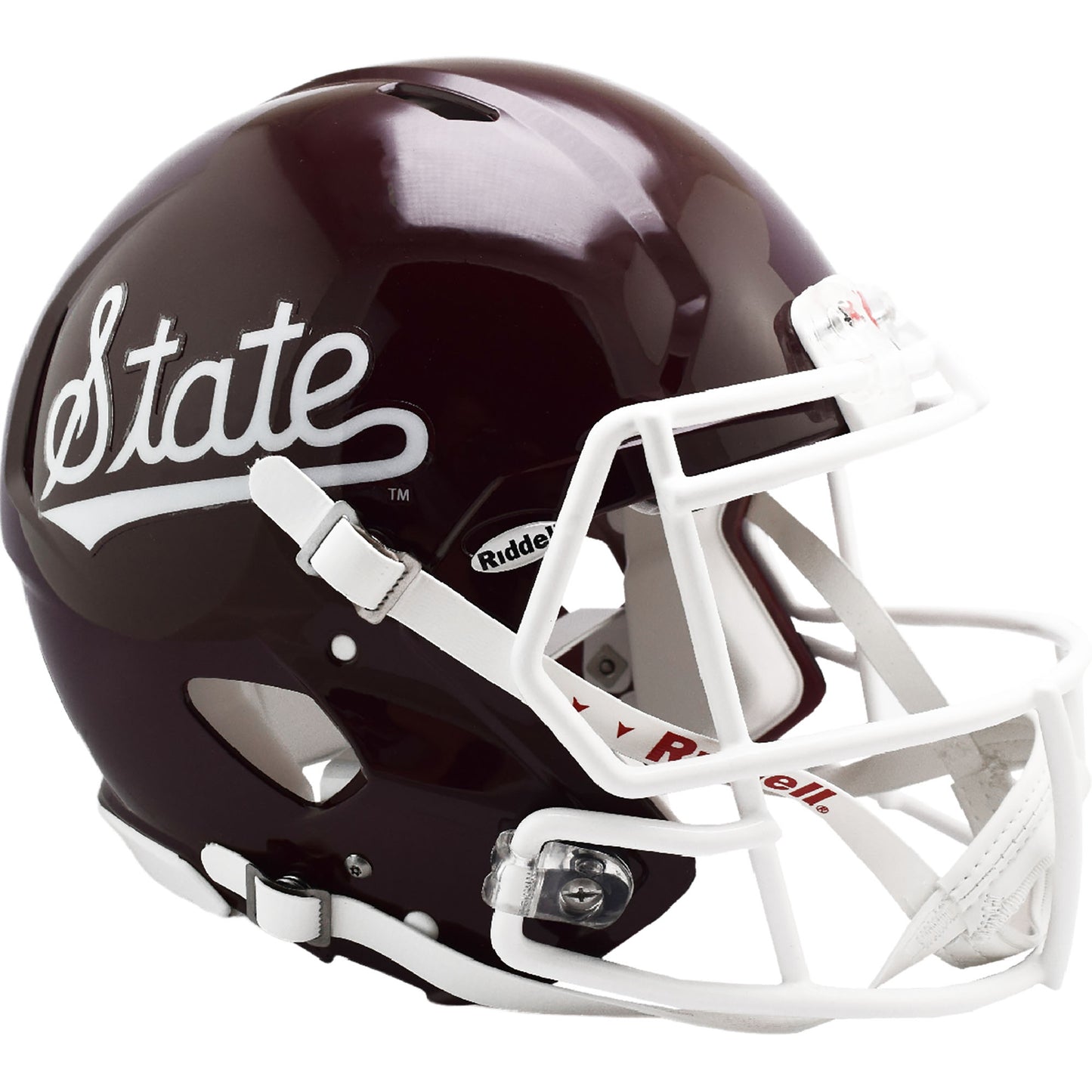 Mississippi State Bulldogs Riddell 2023 Maroon with Script Revolution Speed Authentic Helmet