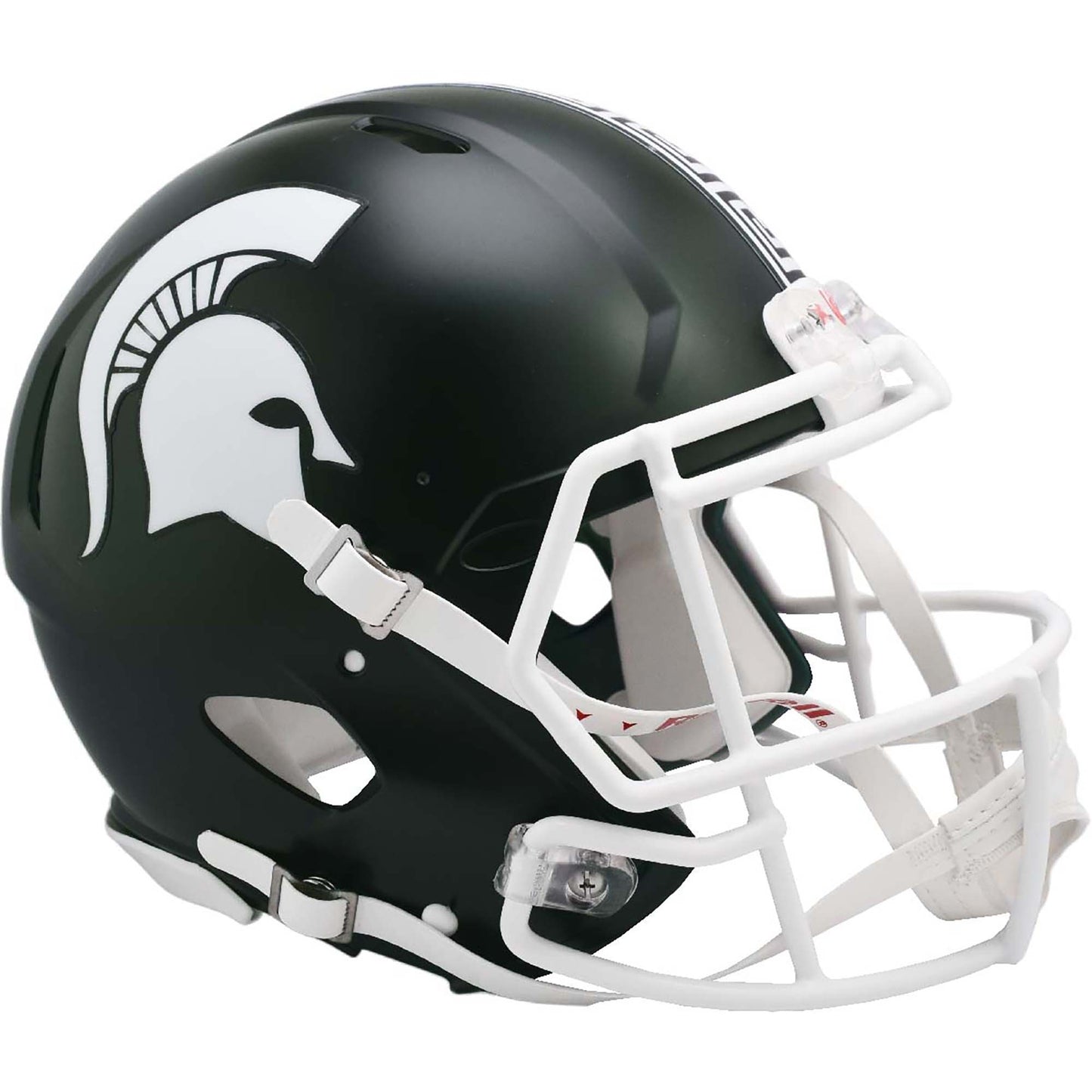 Michigan State Spartans Riddell 2023 White Revolution Speed Authentic Helmet