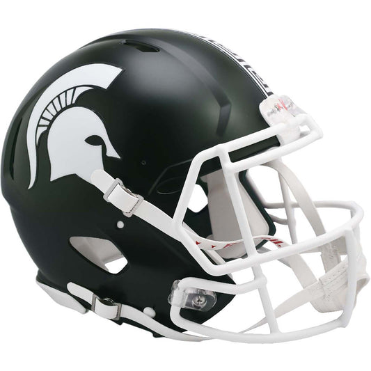 Michigan State Spartans Riddell 2023 White Revolution Speed Authentic Helmet