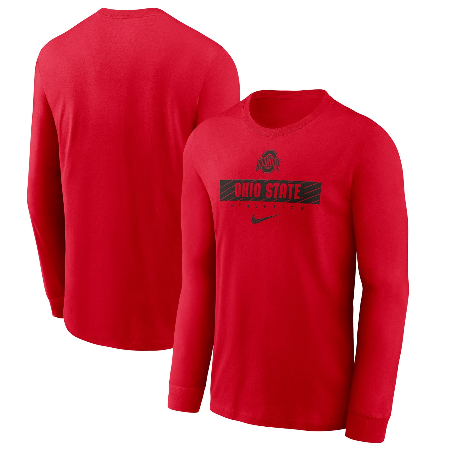 Men's Nike Scarlet Ohio State Buckeyes 2024 Sideline Legend Performance Long Sleeve T-Shirt