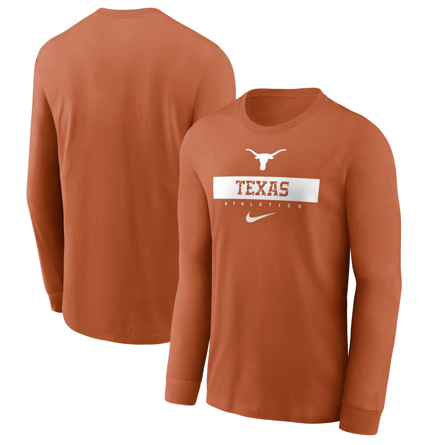 Men's Nike Texas Orange Texas Longhorns 2024 Sideline Legend Performance Long Sleeve T-Shirt