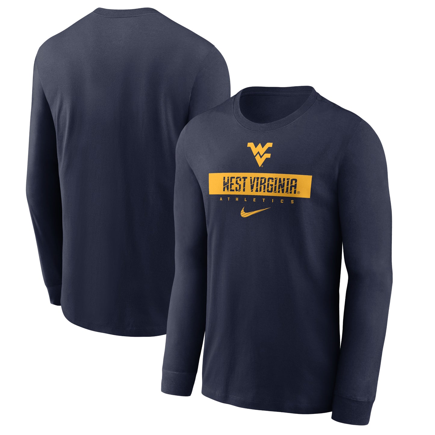 Men's Nike Navy West Virginia Mountaineers 2024 Sideline Legend Performance Long Sleeve T-Shirt