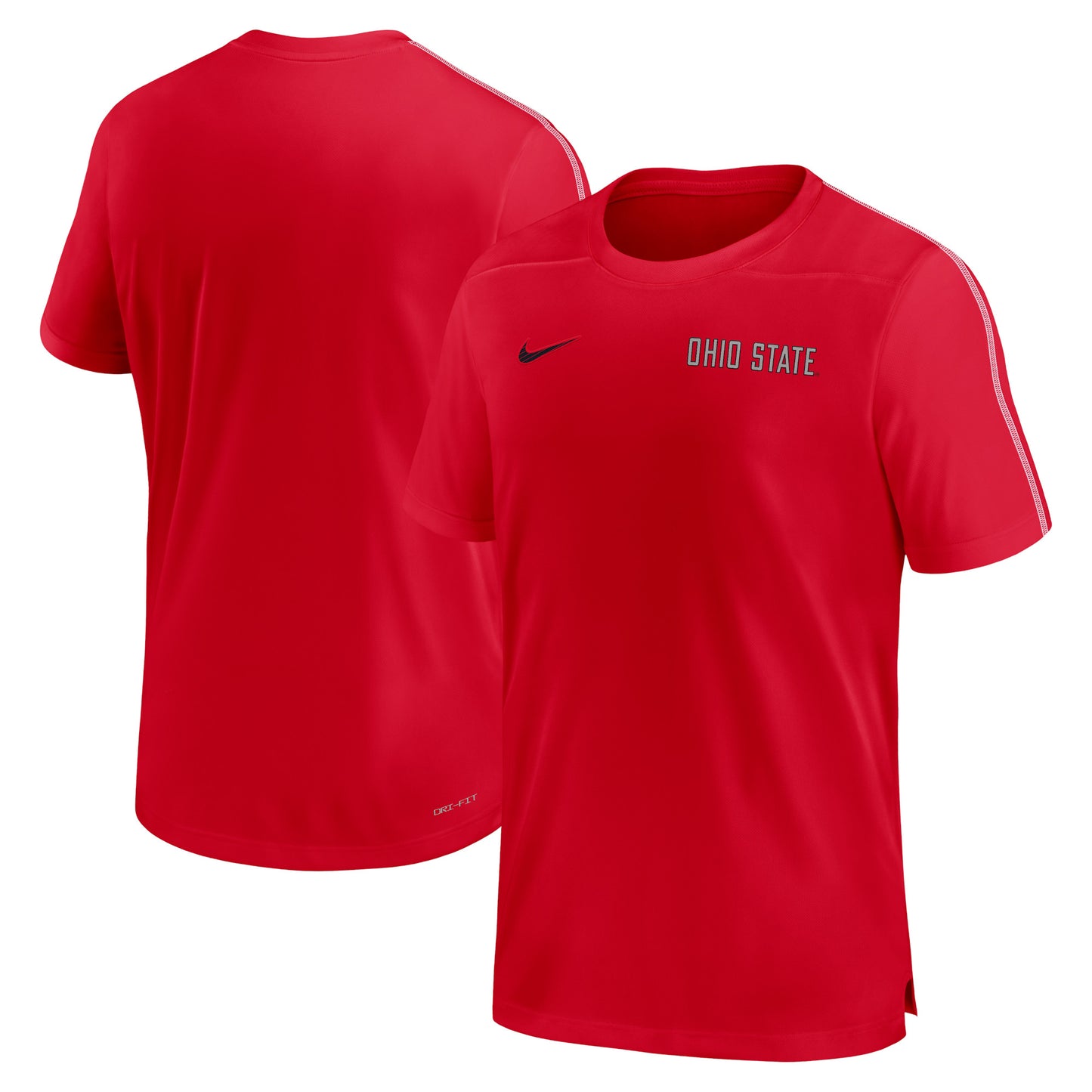 Men's Nike Scarlet Ohio State Buckeyes 2024 Sideline Coach Performance Top