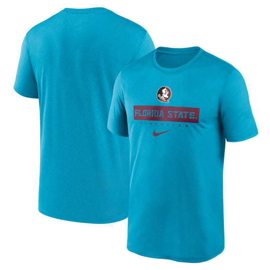 Men's Nike Turquoise Florida State Seminoles 2024 Sideline Legend Performance  T-Shirt