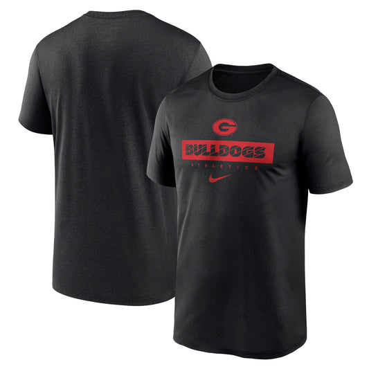 Men's Nike Black Georgia Bulldogs 2024 Sideline Legend Performance  T-Shirt