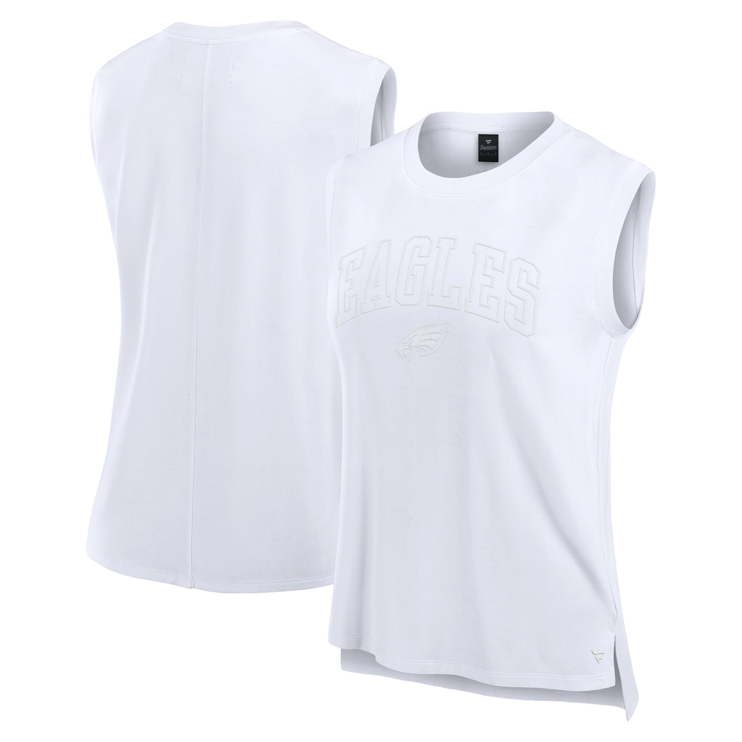 Women's Fanatics White Philadelphia Eagles Studio Gym Tank Top