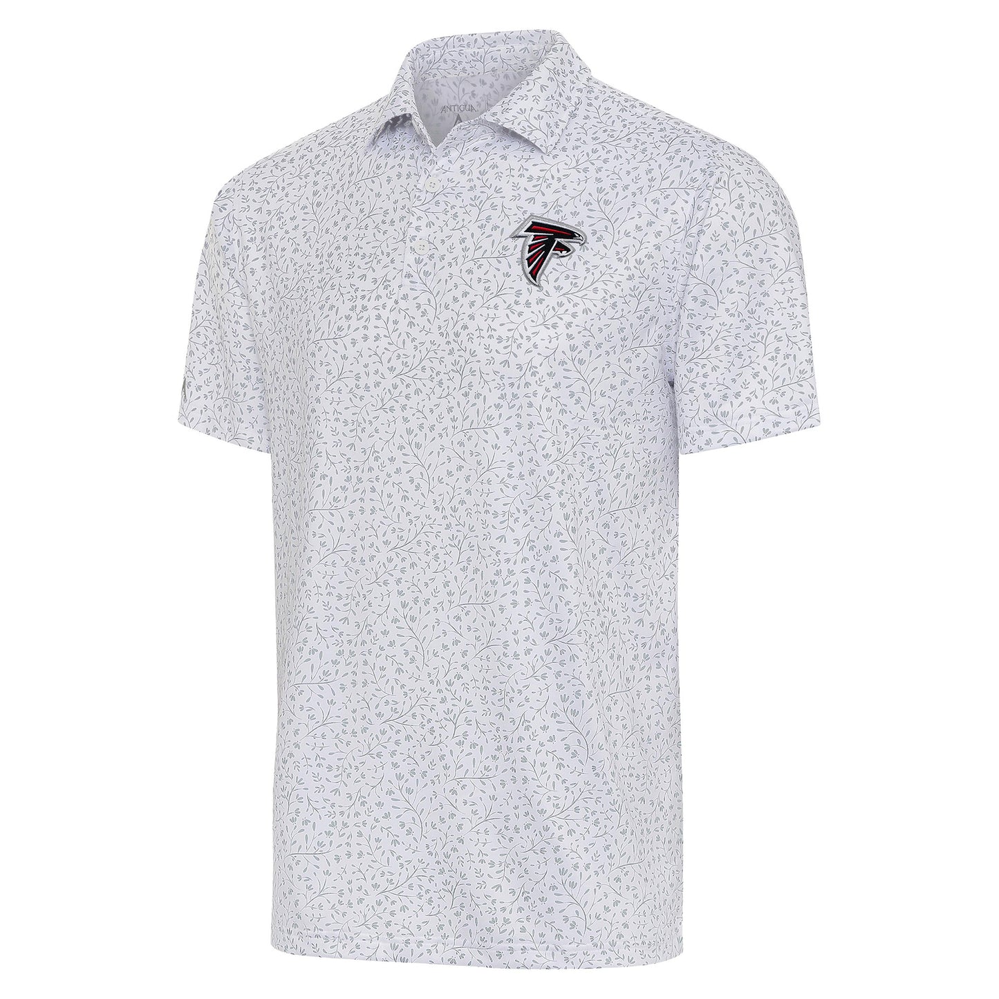 Men's Antigua  White/Gray Atlanta Falcons Motion Polo