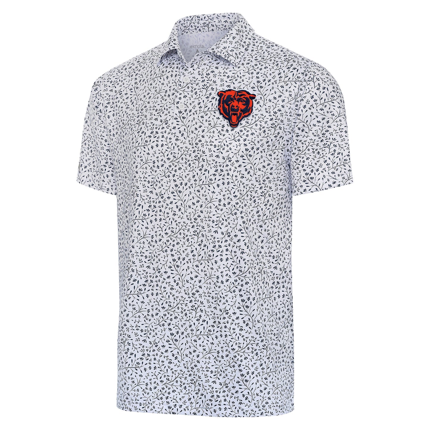 Men's Antigua  White/Navy Chicago Bears Motion Polo