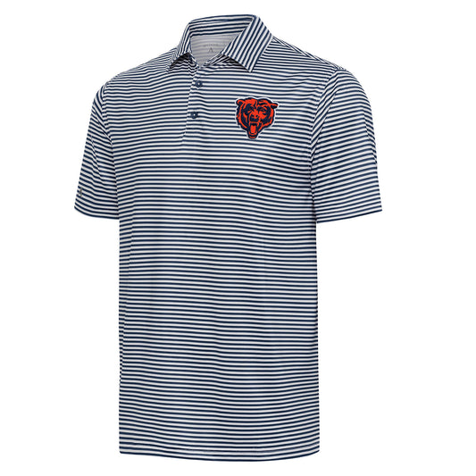 Men's Antigua  Navy/White Chicago Bears Skills Polo