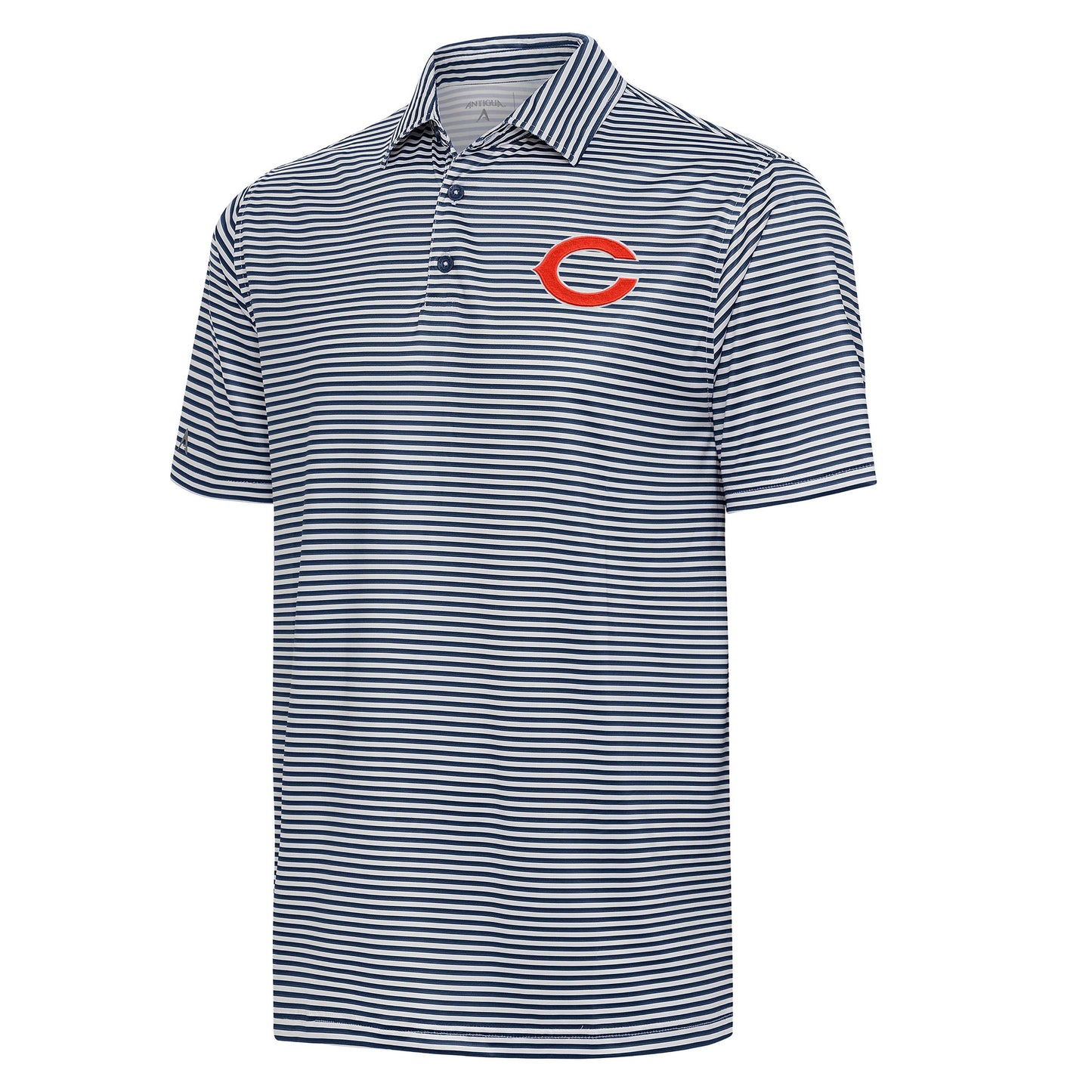 Men's Antigua  Navy/White Chicago Bears Skills Polo