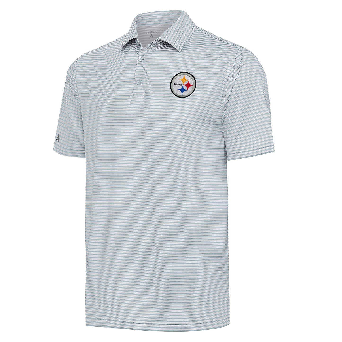 Men's Antigua  Gray Pittsburgh Steelers Skills Polo