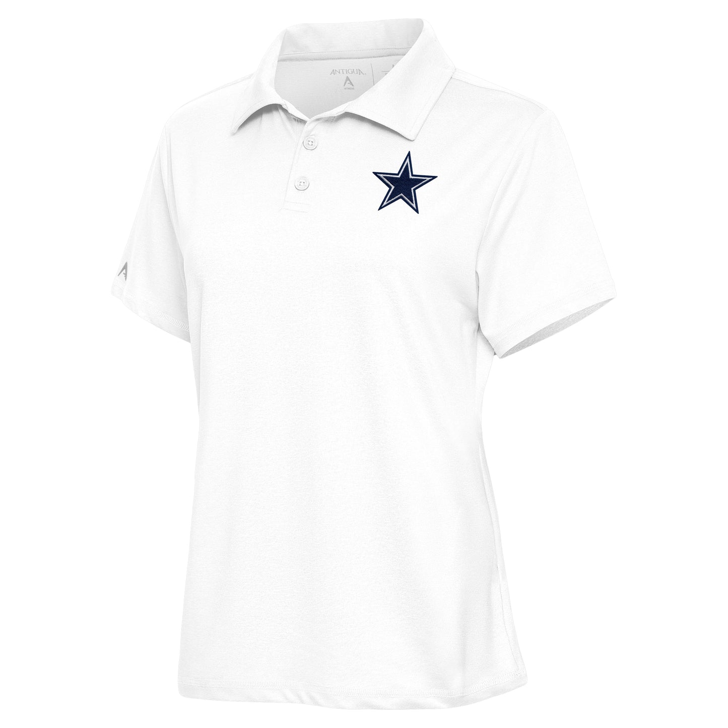 Women's Antigua White Dallas Cowboys Motivated Polo