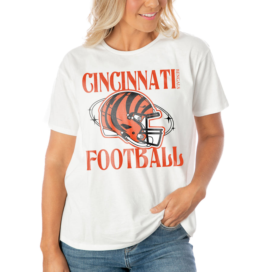 Women's Gameday Couture  White Cincinnati Bengals Victorious Vixen T-Shirt