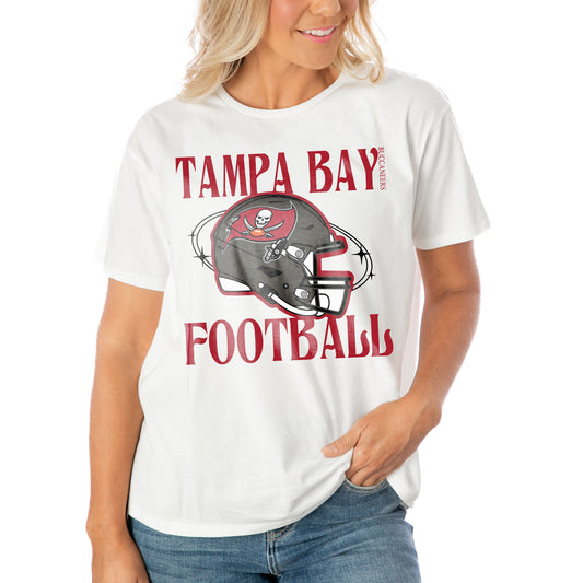 Women's Gameday Couture  White Tampa Bay Buccaneers Victorious Vixen T-Shirt