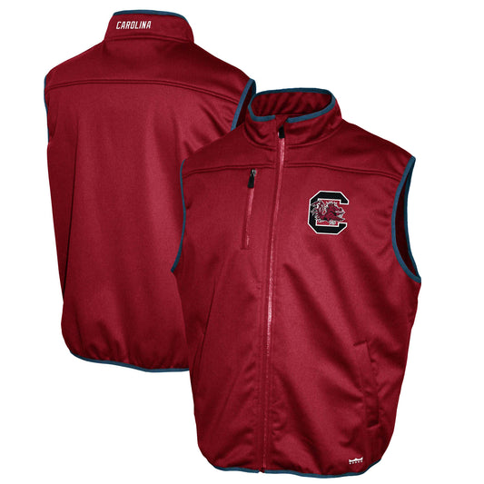 Men's Franchise Club Garnet South Carolina Gamecocks Softshell Full-Zip Vest