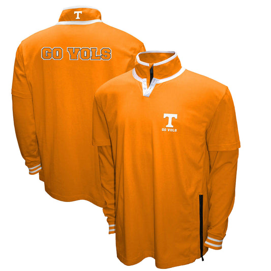 Men's Franchise Club Tennessee Orange Tennessee Volunteers 3-in-1 Double-Down T-Shirt & Quarter-Zip Pullover Set