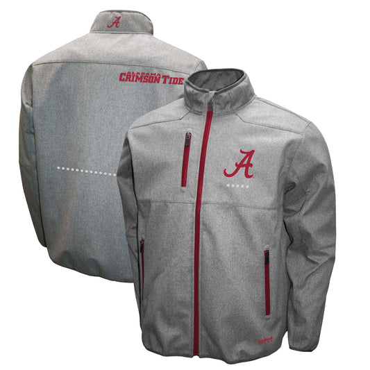 Men's Franchise Club Gray Alabama Crimson Tide X-Tech Full-Zip Jacket