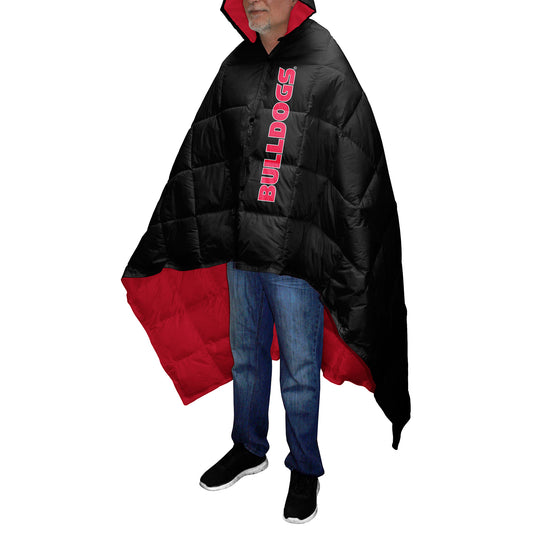 Men's Franchise Club Red Georgia Bulldogs All-Cover Full-Snap Poncho