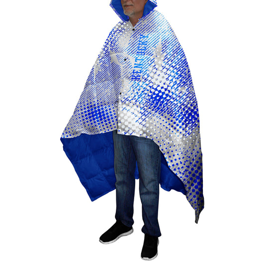 Men's Franchise Club Royal Kentucky Wildcats All-Cover Full-Snap Poncho