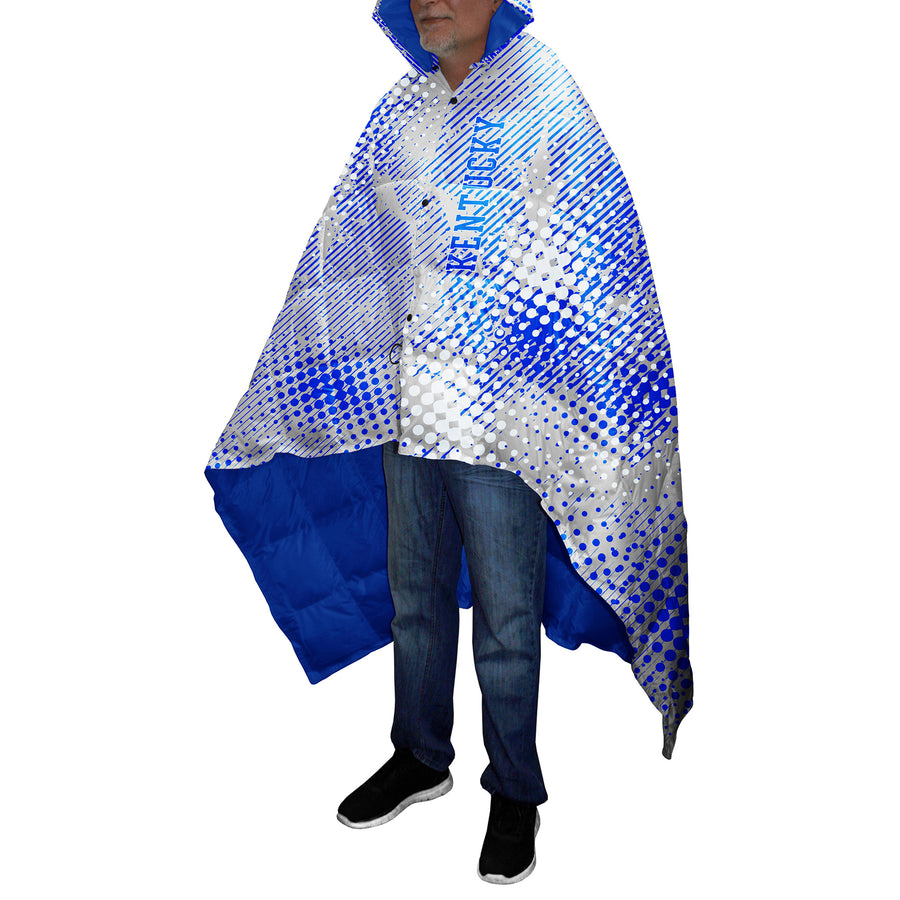 Men's Franchise Club Royal Kentucky Wildcats All-Cover Full-Snap Poncho