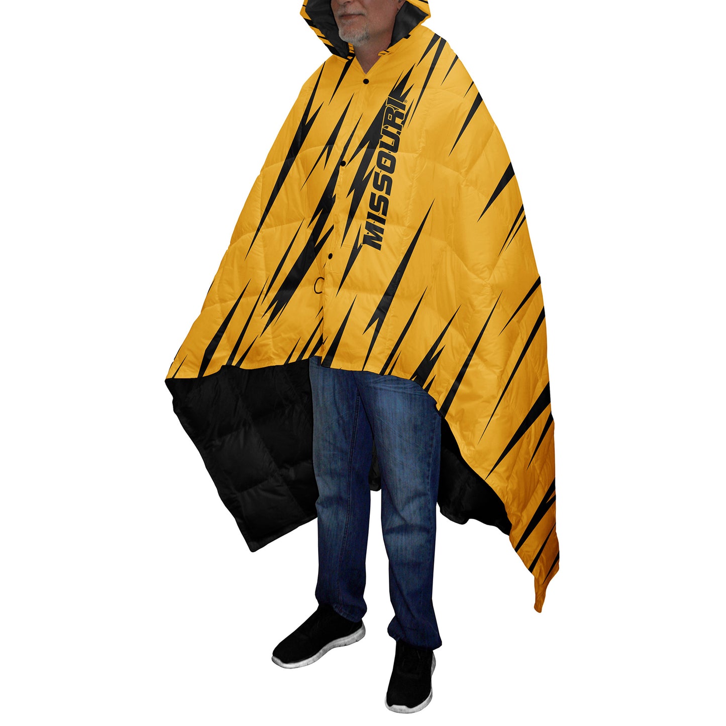 Men's Franchise Club Gold Missouri Tigers All-Cover Full-Snap Poncho