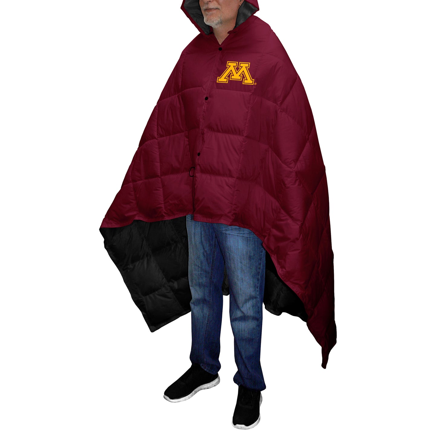 Men's Franchise Club Maroon Minnesota Golden Gophers All-Cover Full-Snap Poncho