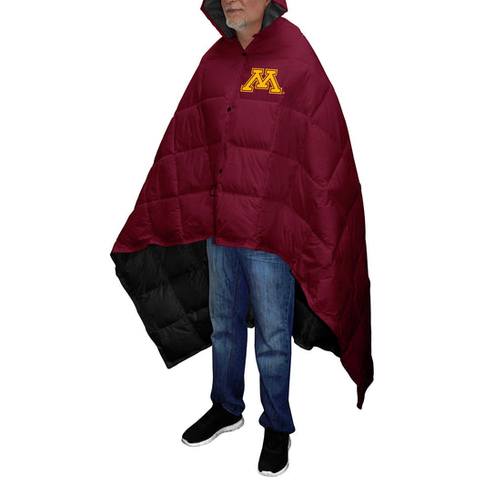 Men's Franchise Club Maroon Minnesota Golden Gophers All-Cover Full-Snap Poncho