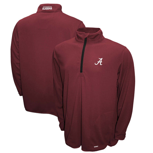 Men's Franchise Club Crimson Alabama Crimson Tide Breeze Quarter-Zip Pullover