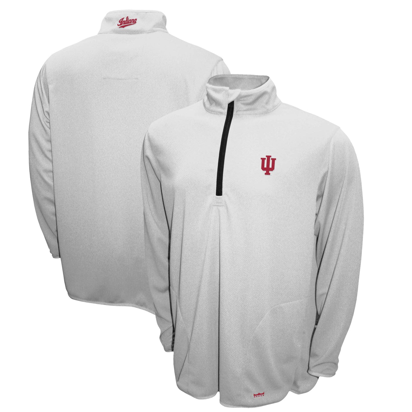 Men's Franchise Club White Indiana Hoosiers Breeze Quarter-Zip Pullover