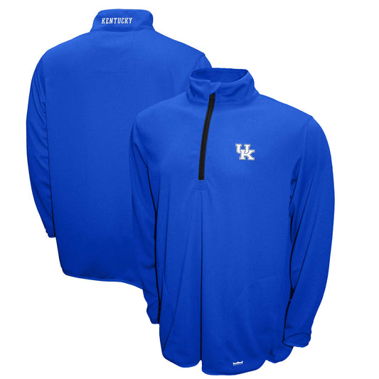 Men's Franchise Club Royal Kentucky Wildcats Breeze Quarter-Zip Pullover