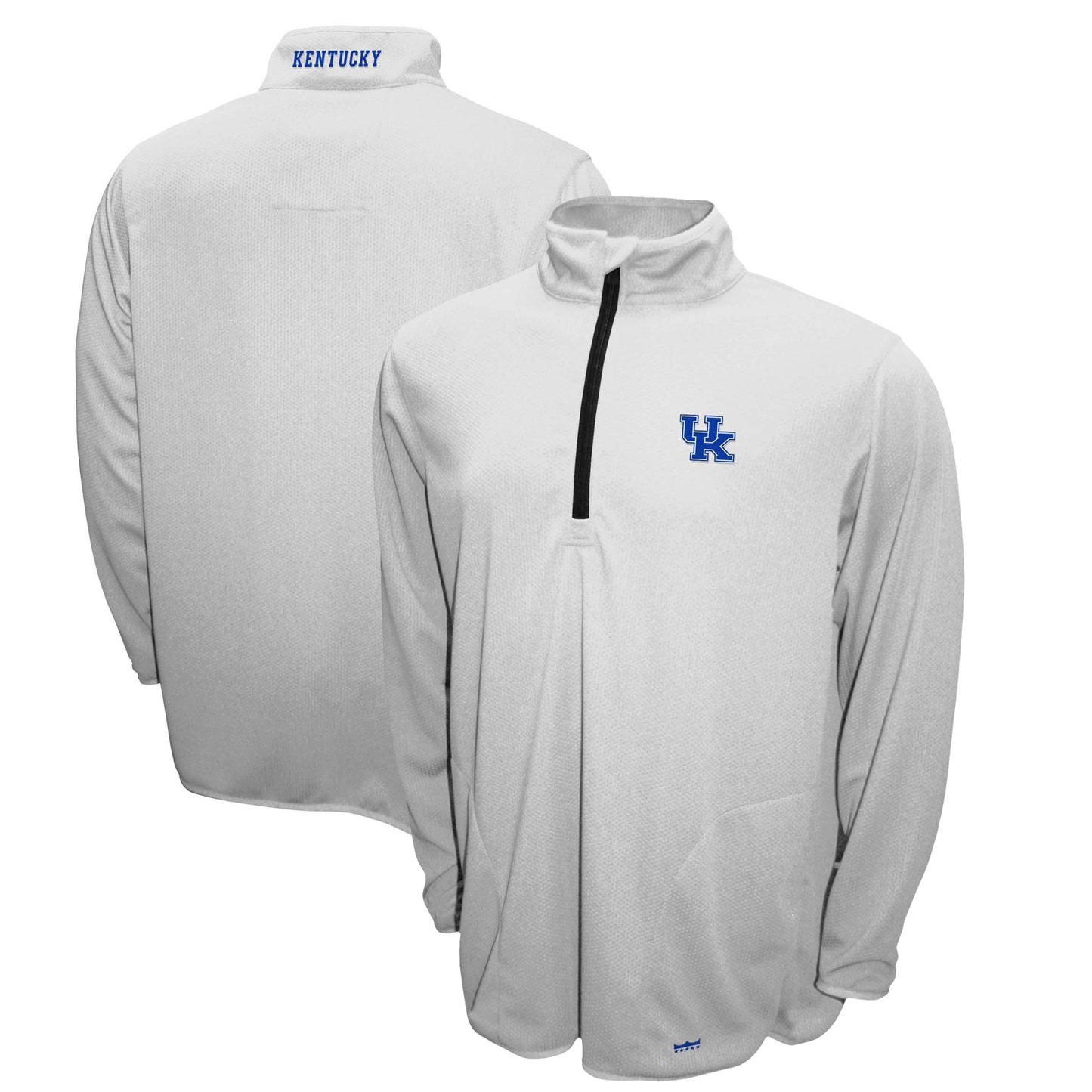 Men's Franchise Club White Kentucky Wildcats Breeze Quarter-Zip Pullover