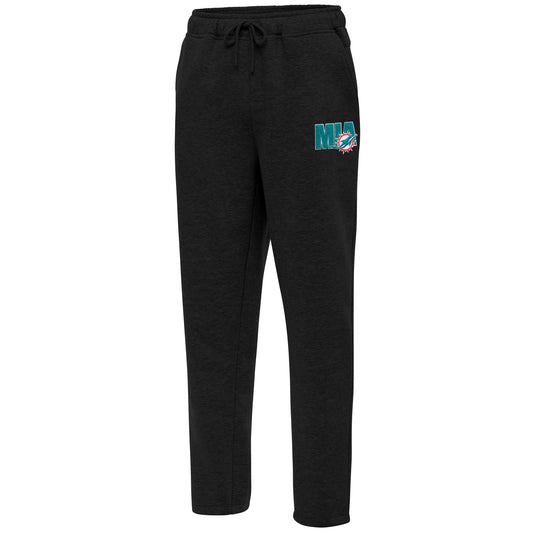 Men's Antigua  Black Miami Dolphins Victory Sweatpants