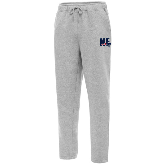 Men's Antigua  Heather Gray New England Patriots Victory Sweatpants