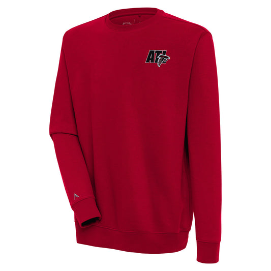 Men's Antigua  Red Atlanta Falcons Victory Pullover Sweatshirt