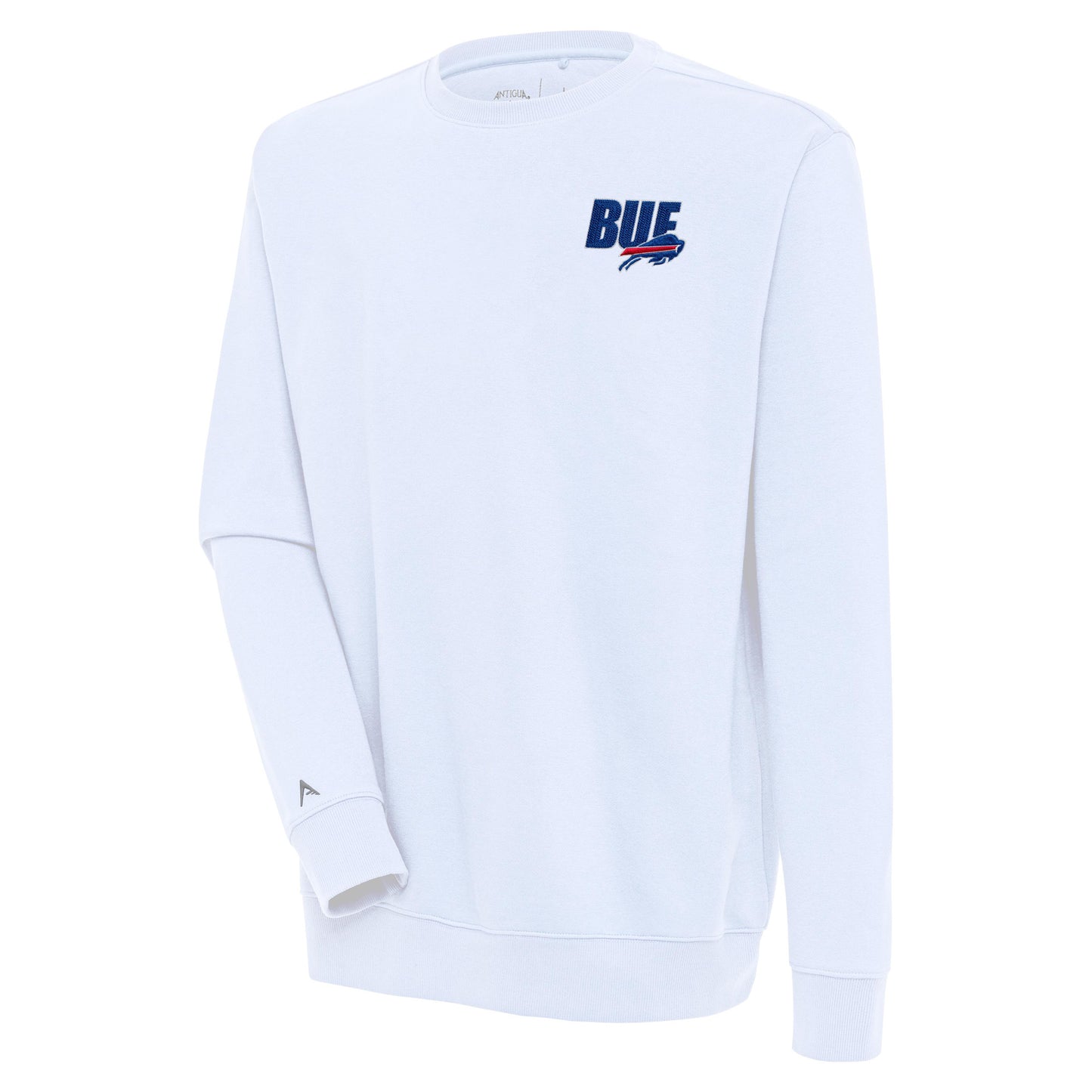 Men's Antigua  White Buffalo Bills Victory Pullover Sweatshirt