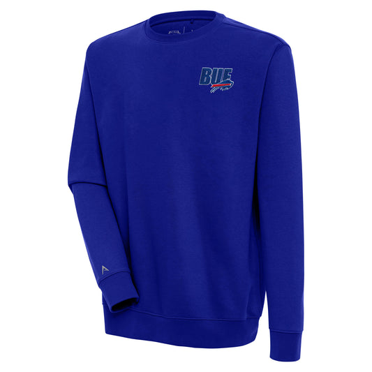 Men's Antigua  Royal Buffalo Bills Victory Pullover Sweatshirt