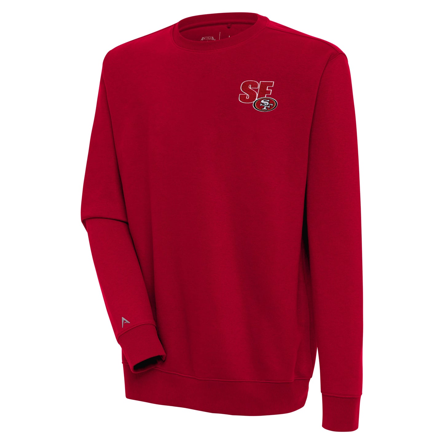 Men's Antigua  Scarlet San Francisco 49ers Victory Pullover Sweatshirt
