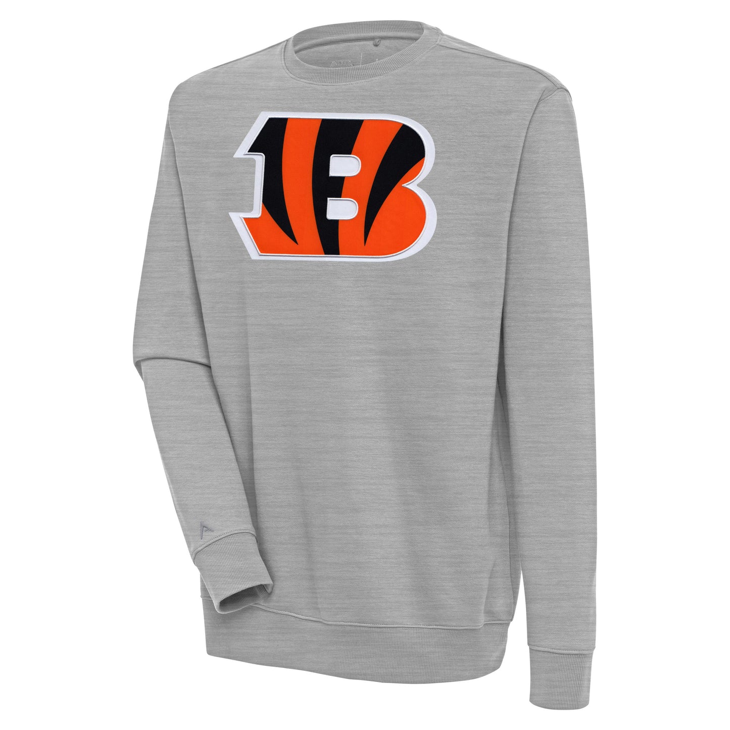 Men's Antigua  Heather Gray Cincinnati Bengals Victory Pullover Sweatshirt