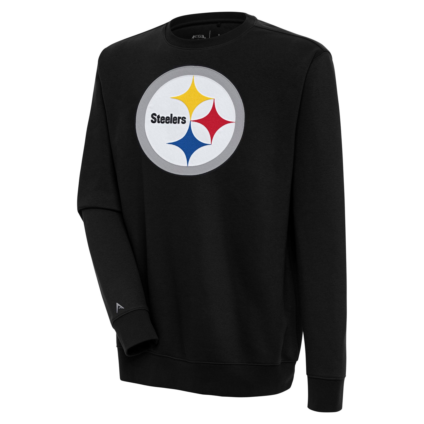 Men's Antigua  Black Pittsburgh Steelers Victory Pullover Sweatshirt