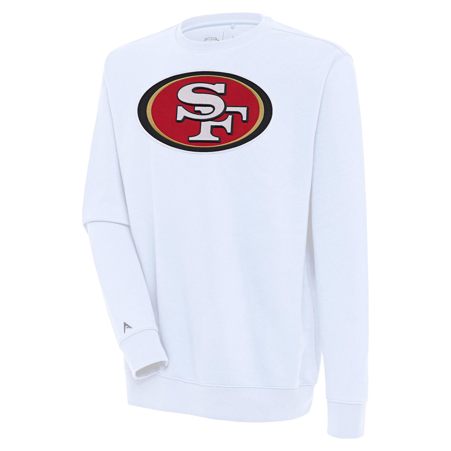 Men's Antigua  White San Francisco 49ers Victory Pullover Sweatshirt