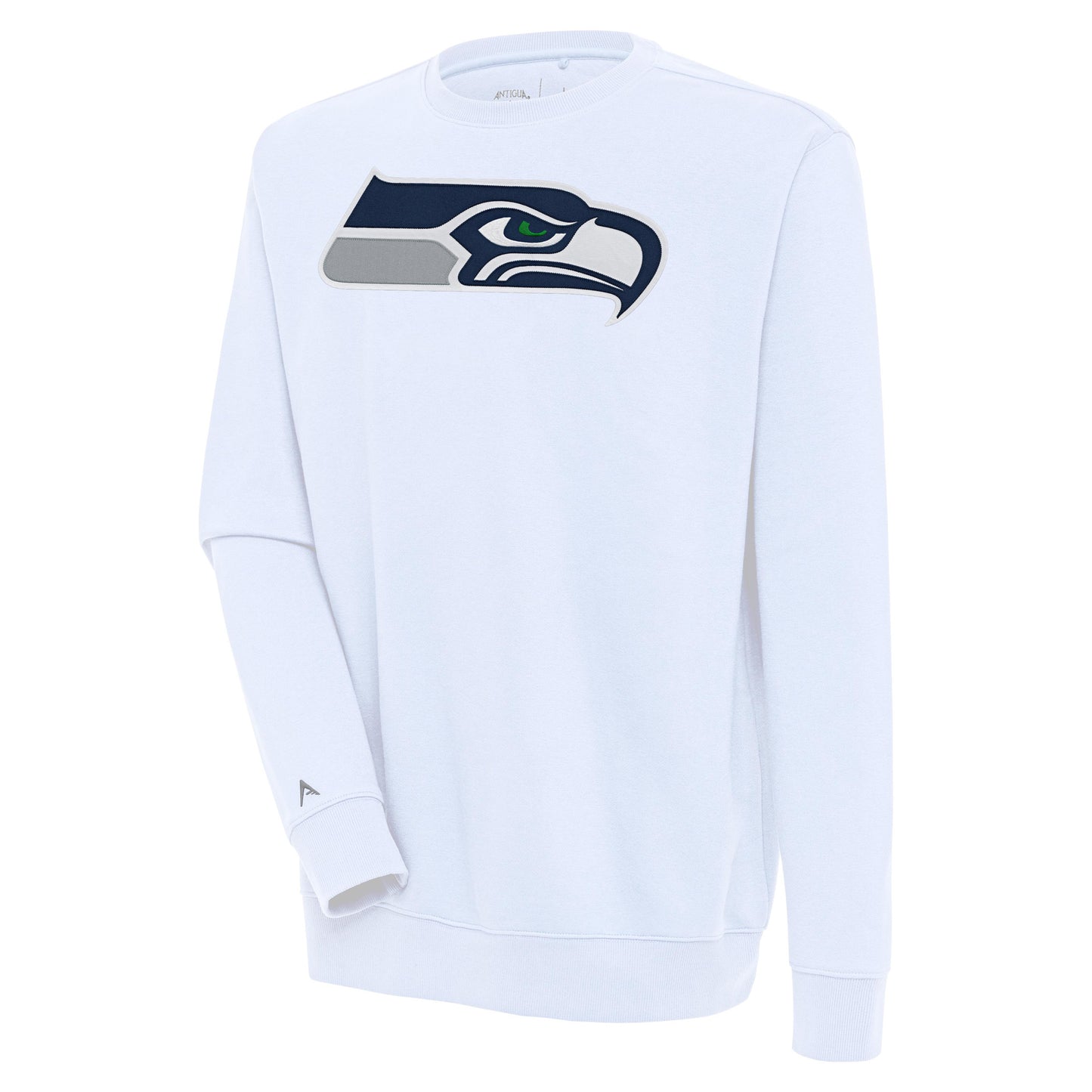 Men's Antigua  White Seattle Seahawks Victory Pullover Sweatshirt