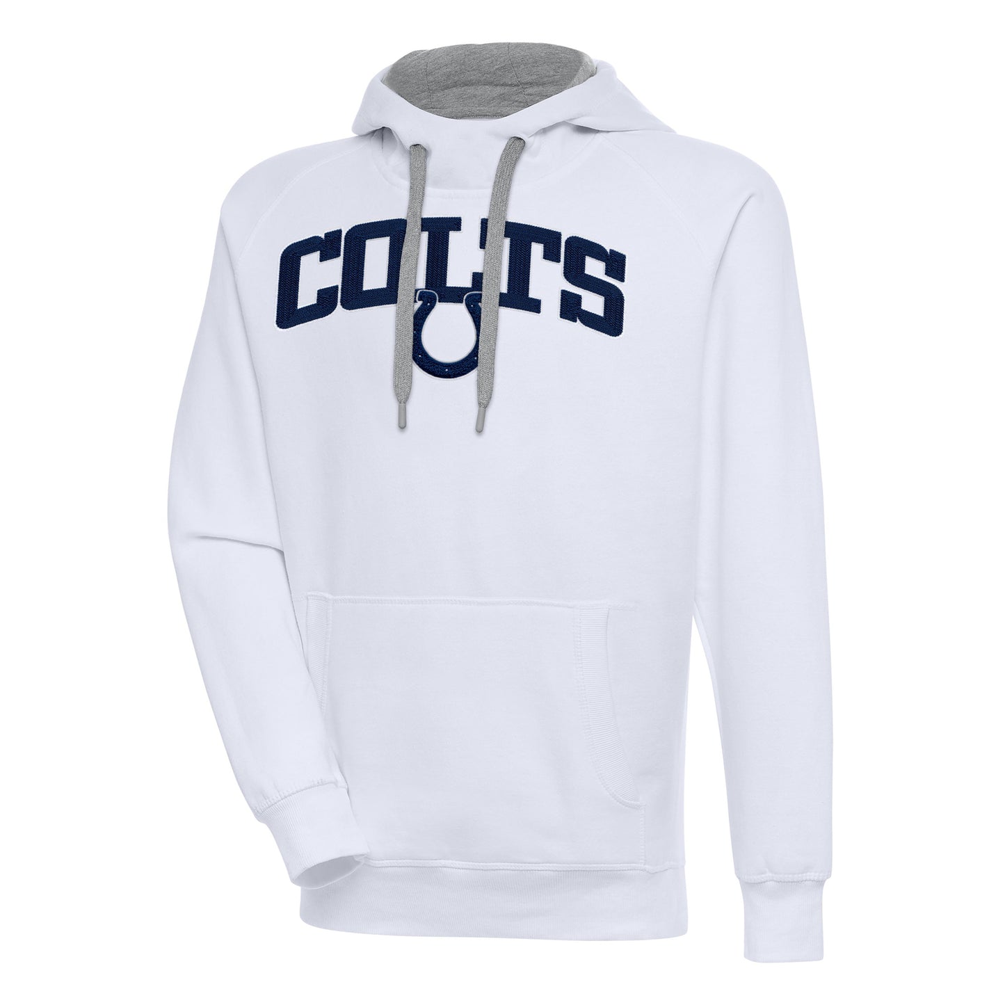 Men's Antigua  White Indianapolis Colts Victory Pullover Hoodie