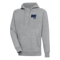 Men's Antigua  Heather Gray Indianapolis Colts Victory Pullover Hoodie