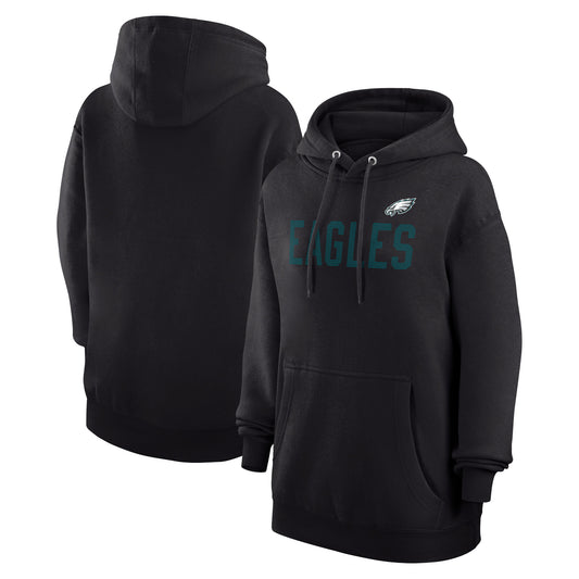 Women's G-III 4Her by Carl Banks  Black Philadelphia Eagles Dot Print Pullover Hoodie