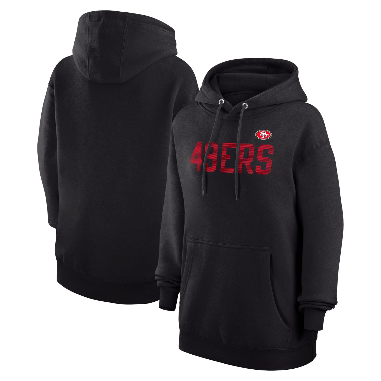 Women's G-III 4Her by Carl Banks  Black San Francisco 49ers Dot Print Pullover Hoodie