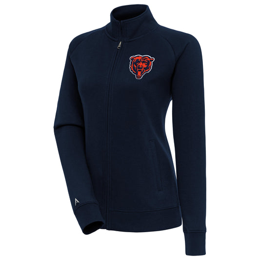 Women's Antigua  Navy Chicago Bears Victory Full-Zip Jacket