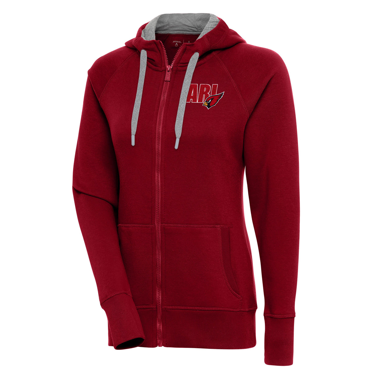 Women's Antigua  Cardinal Arizona Cardinals Victory Full-Zip Hoodie