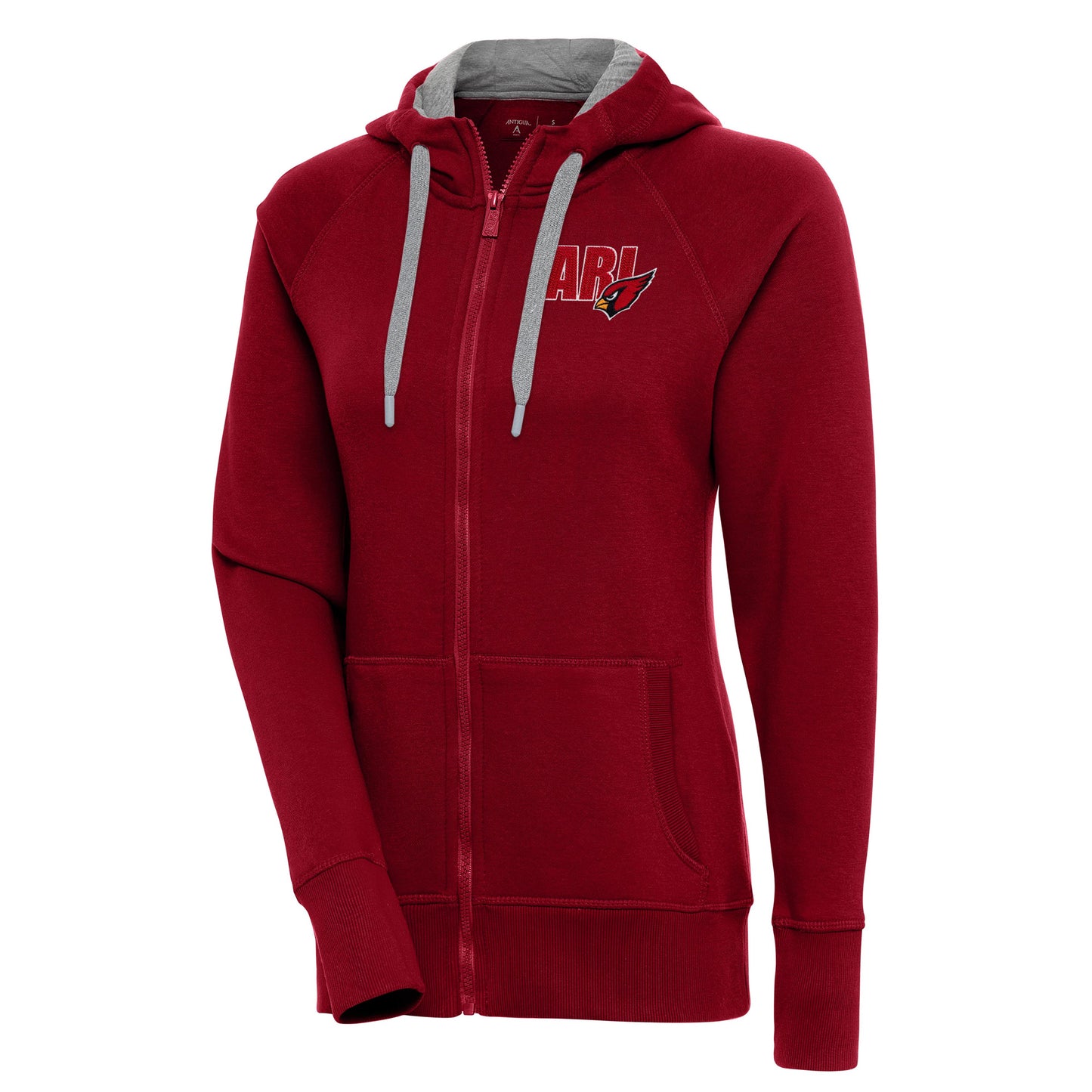 Women's Antigua  Cardinal Arizona Cardinals Victory Full-Zip Hoodie