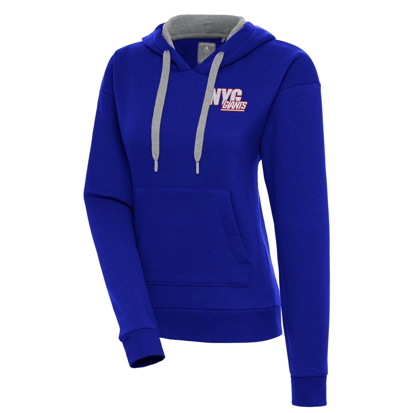 Women's Antigua  Royal New York Giants Victory Pullover Hoodie