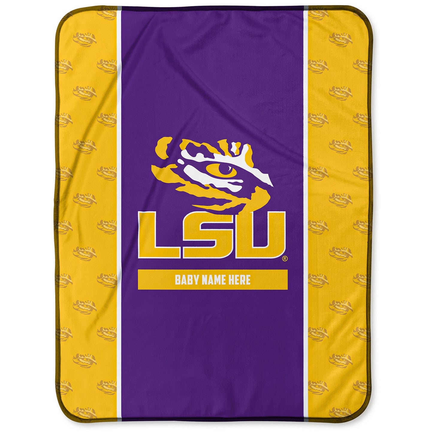 Chad & Jake LSU Tigers  30" x 40" Personalized Baby Blanket